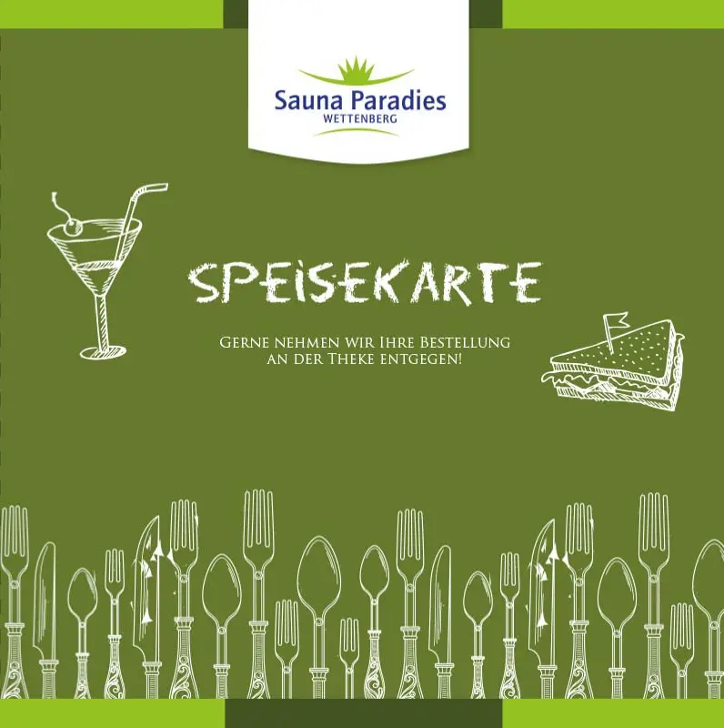 Speisekarte - Saunaparadies Wettenberg